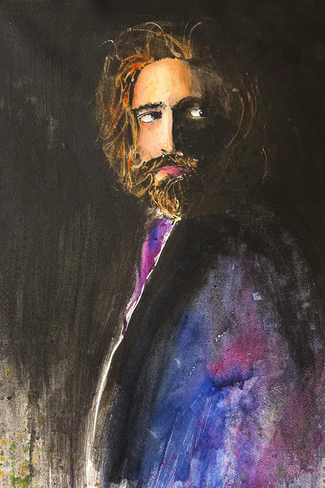 Bohemio, acuarela