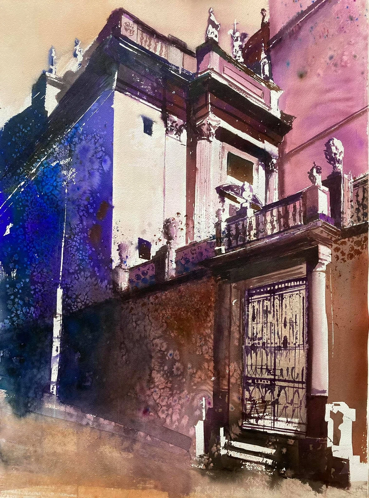 Calle campanas, acuarela